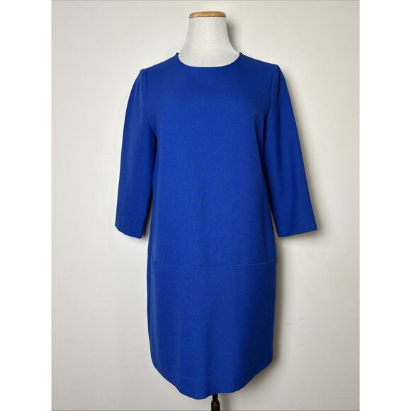 Ann Taylor Modern Shift Dress Size 6 Petite Minimalist Career Cocktail Wedding - Picture 1 of 10